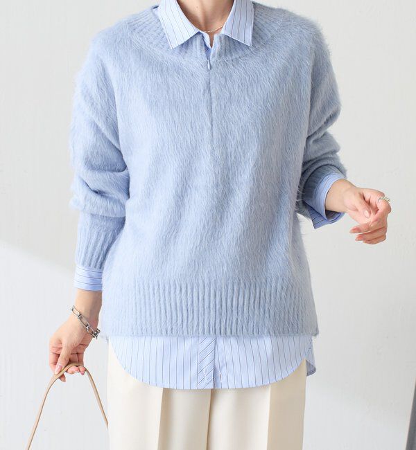  「【EC限定カラーあり/軽量/お尻周りカバー◎】エアリージップニット」|ニット・セーター|