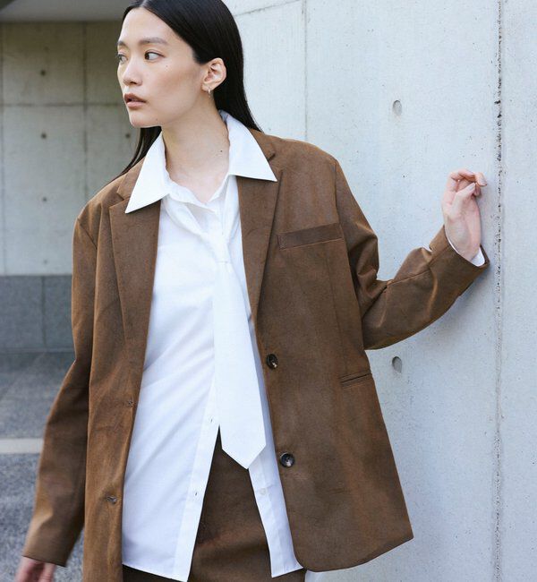  「【2026AW Debut】【UNFORM】タイ付きオーバーシャツ」|シャツ・ブラウス|