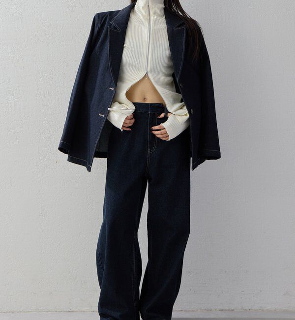 「【2026AW Debut】【UNFORM】テーラードデニムジャケット」|デニムジャケット|