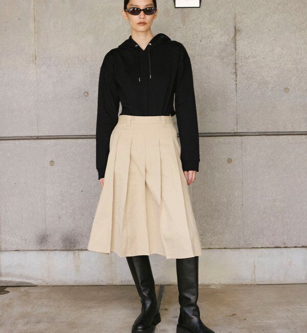  「【2026AW Debut】【UNFORM】ミモレ丈タックスカート」|スカート|