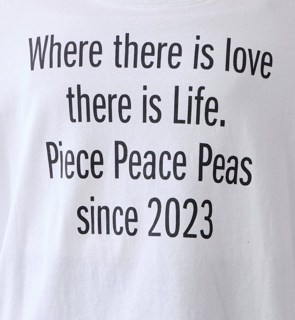 「【PEAS】 スローガンTシャツ」|Tシャツ・カットソー|