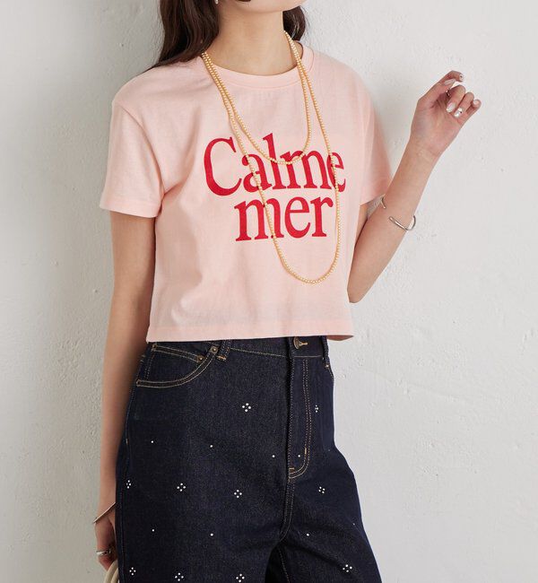  「【4色展開/短丈で使いやすい◎】カラーロゴチビTシャツ」|Tシャツ・カットソー|