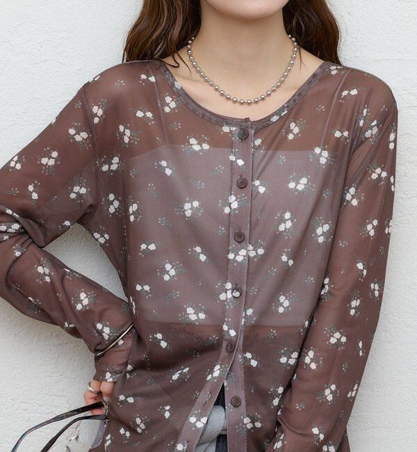  「フラワーチュール2WAYロンT」|Tシャツ・カットソー|