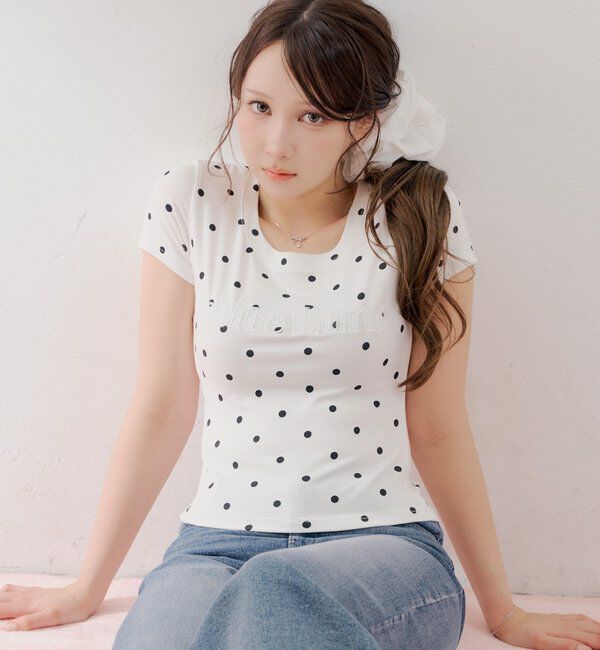  「ドットロゴT+シュシュセット」|Tシャツ・カットソー|ホワイトその他2