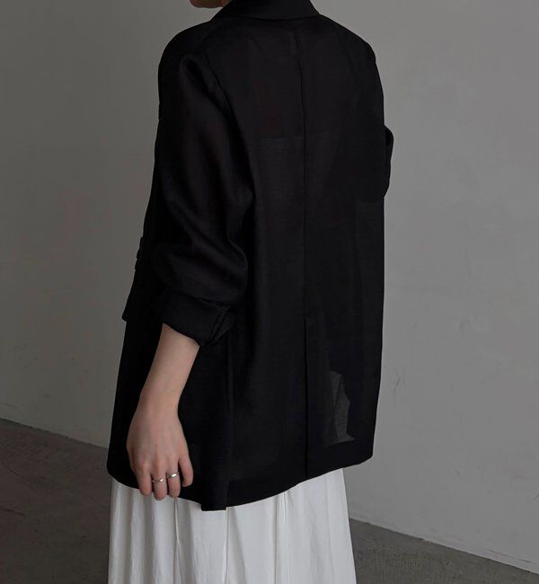  「【防シワ/毛玉防止/手洗い可】〈C.L〉シアーテーラードジャケット」|テーラードジャケット|