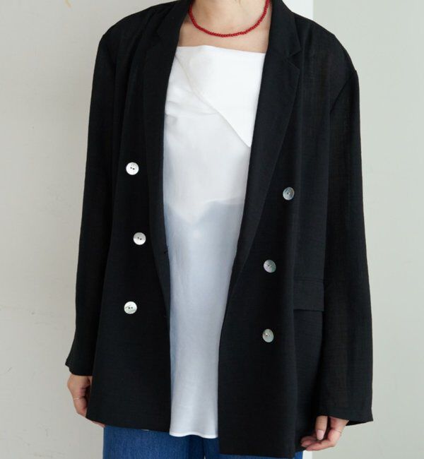  「シアーウォッシャブルジャケット」|テーラードジャケット|