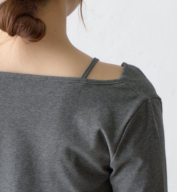  「レイヤードドレープカットソー」|Tシャツ・カットソー|
