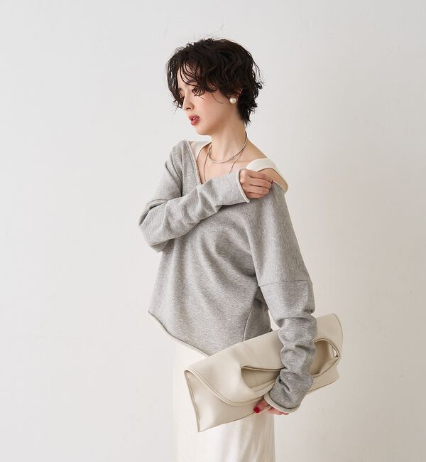 Rouge vif「【CHIMERE/シメール】レザーワイドワンハンドル」|ハンドバッグ|