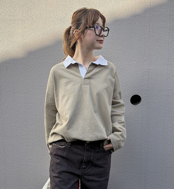 Rouge vif「【MICA＆DEAL / マイカ＆ディール】ラガーシャツ / ロングスリーブTシ」|Tシャツ・カットソー|