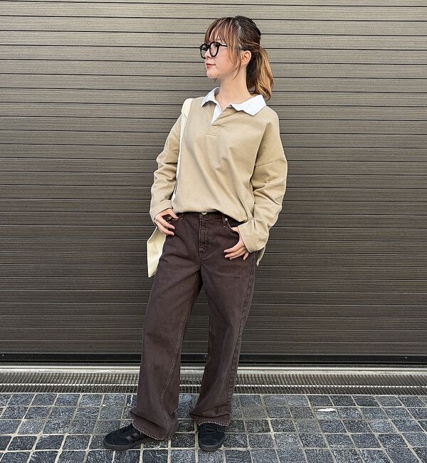 Rouge vif「【MICA＆DEAL / マイカ＆ディール】ラガーシャツ / ロングスリーブTシ」|Tシャツ・カットソー|