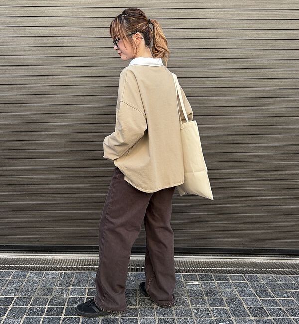 Rouge vif「【MICA＆DEAL / マイカ＆ディール】ラガーシャツ / ロングスリーブTシ」|Tシャツ・カットソー|
