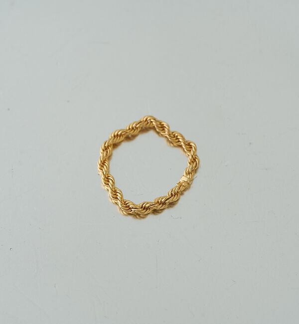 Rouge vif「【OCUCCI jewelry / オクチジュエリー】Rope Ring GD」|リング|