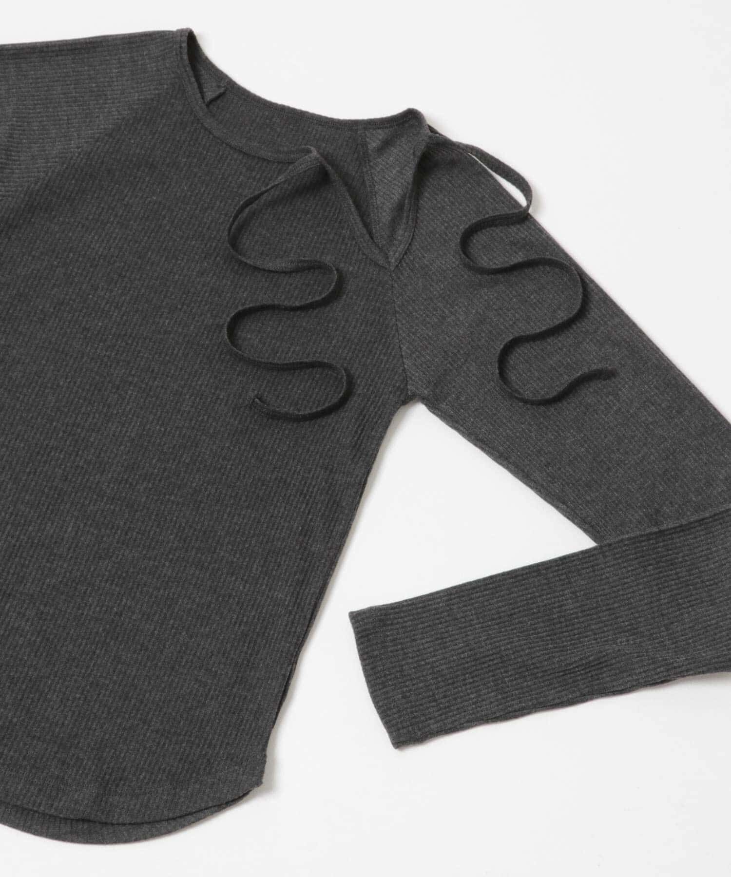 URBAN RESEARCH「カットアウトリブトップス」|Tシャツ・カットソー|