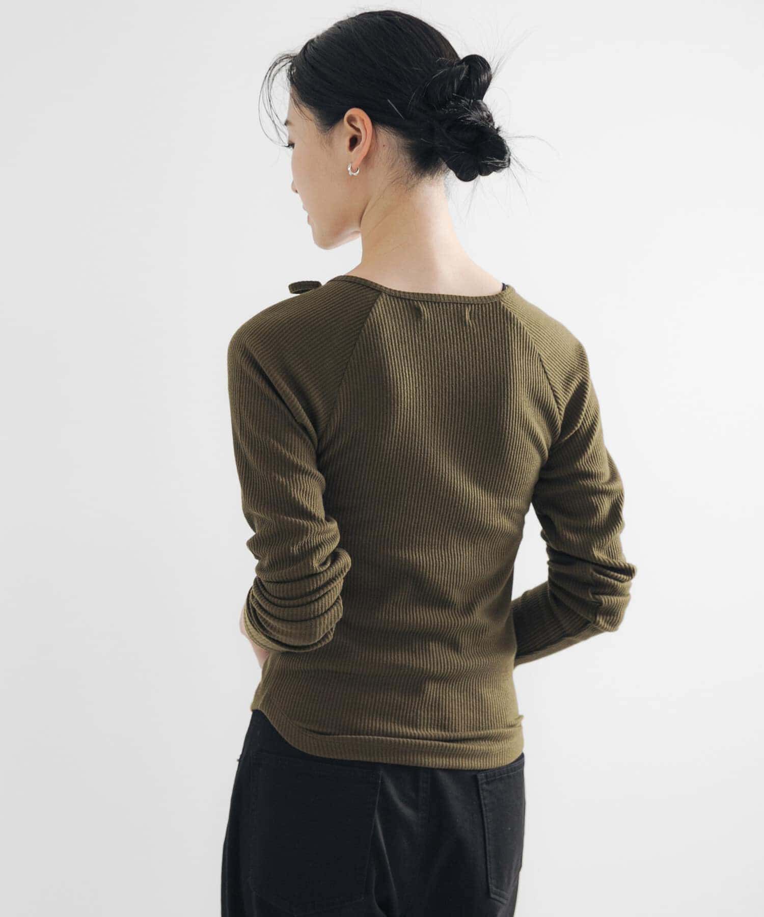 URBAN RESEARCH「カットアウトリブトップス」|Tシャツ・カットソー|