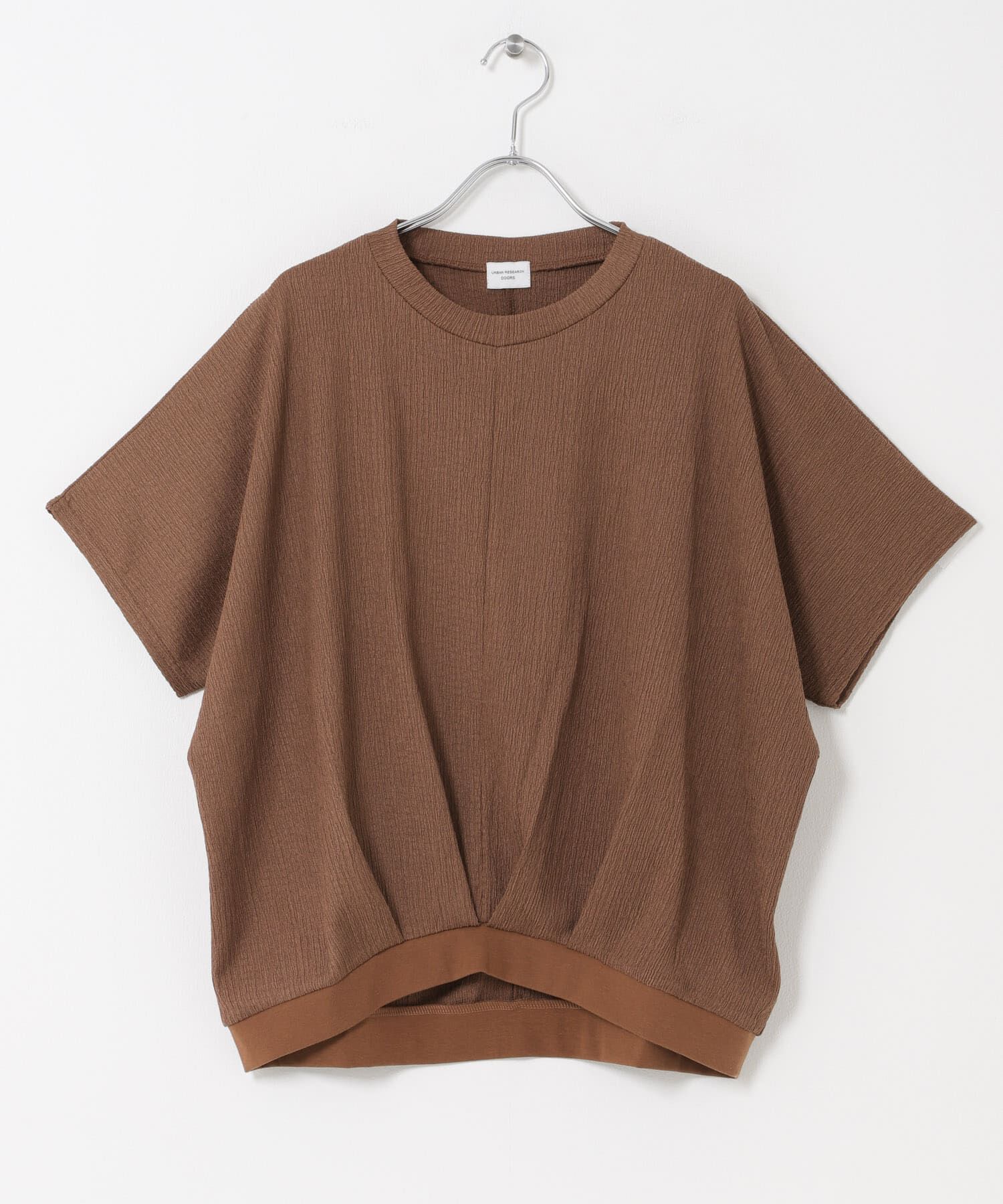 URBAN RESEARCH DOORS「フロントタック楊柳プルオーバー」|Tシャツ・カットソー|