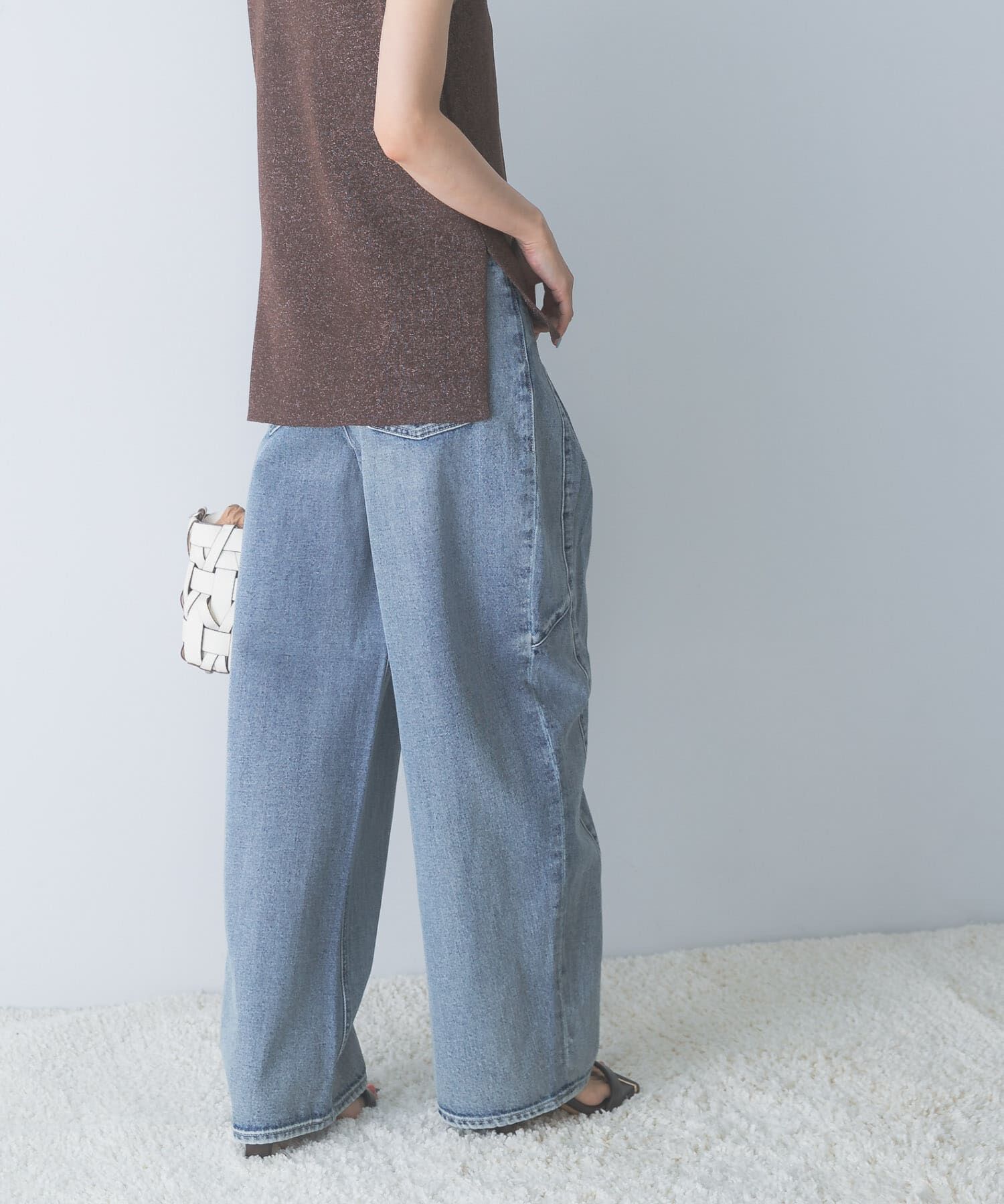 URBAN RESEARCH ROSSO「ELENDEEK　PANEL TUK DENIM WIDE PANTS」|その他|