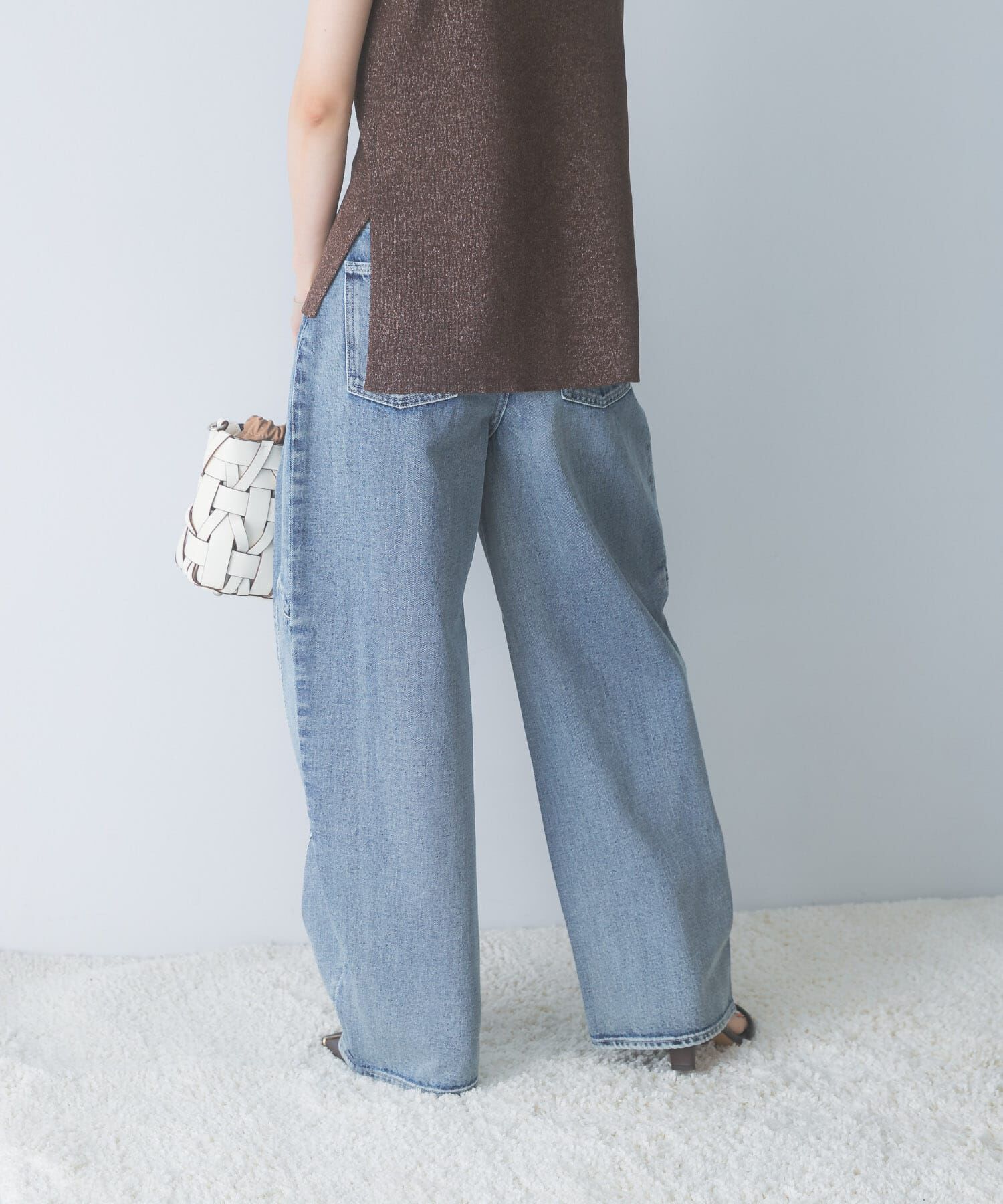 URBAN RESEARCH ROSSO「ELENDEEK　PANEL TUK DENIM WIDE PANTS」|その他|