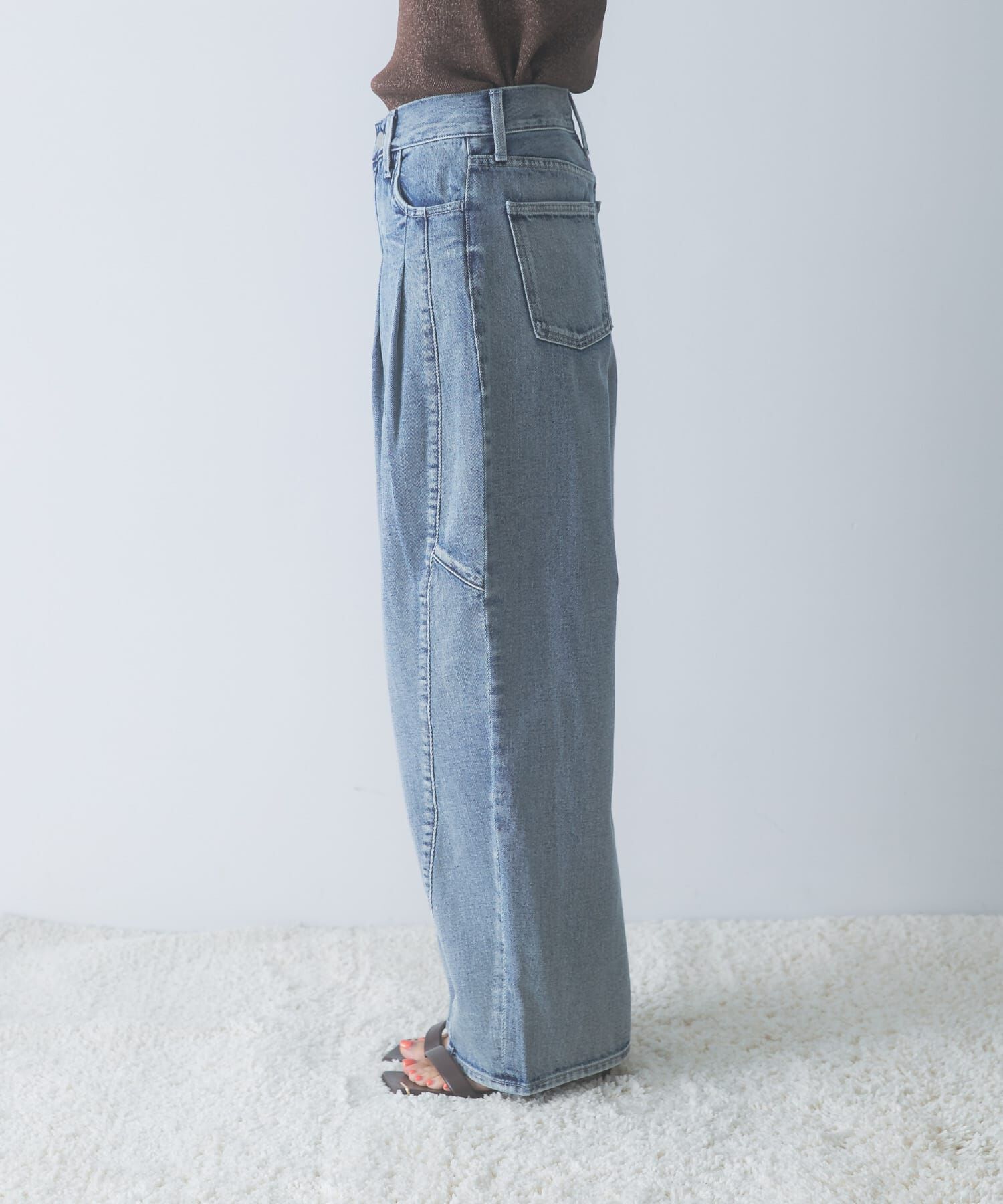 URBAN RESEARCH ROSSO「ELENDEEK　PANEL TUK DENIM WIDE PANTS」|その他|