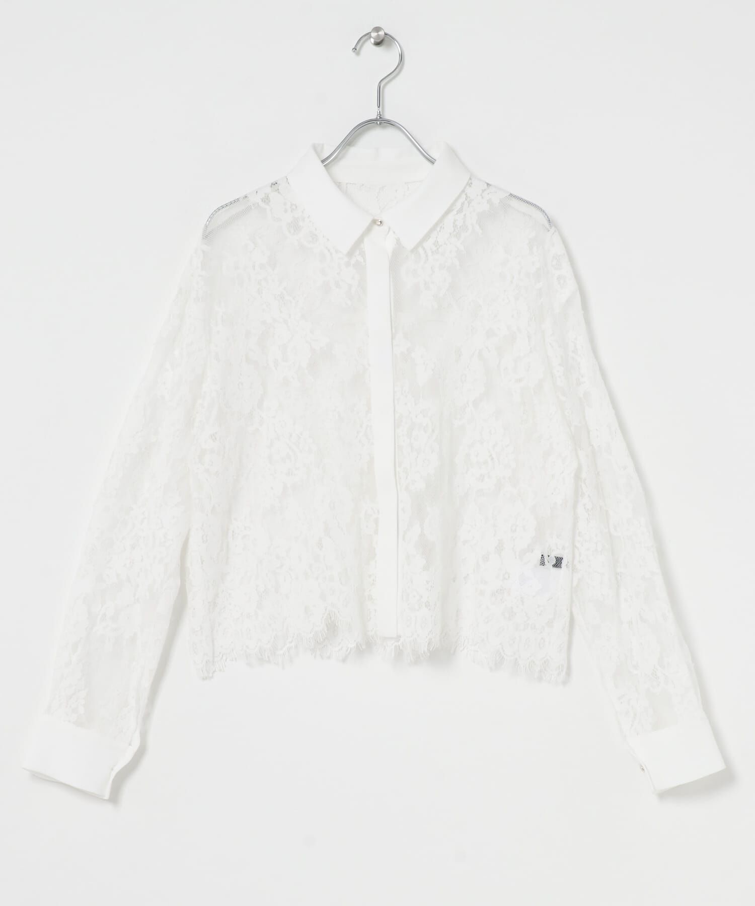 URBAN RESEARCH ROSSO「レースクレリックシャツ」|シャツ・ブラウス|