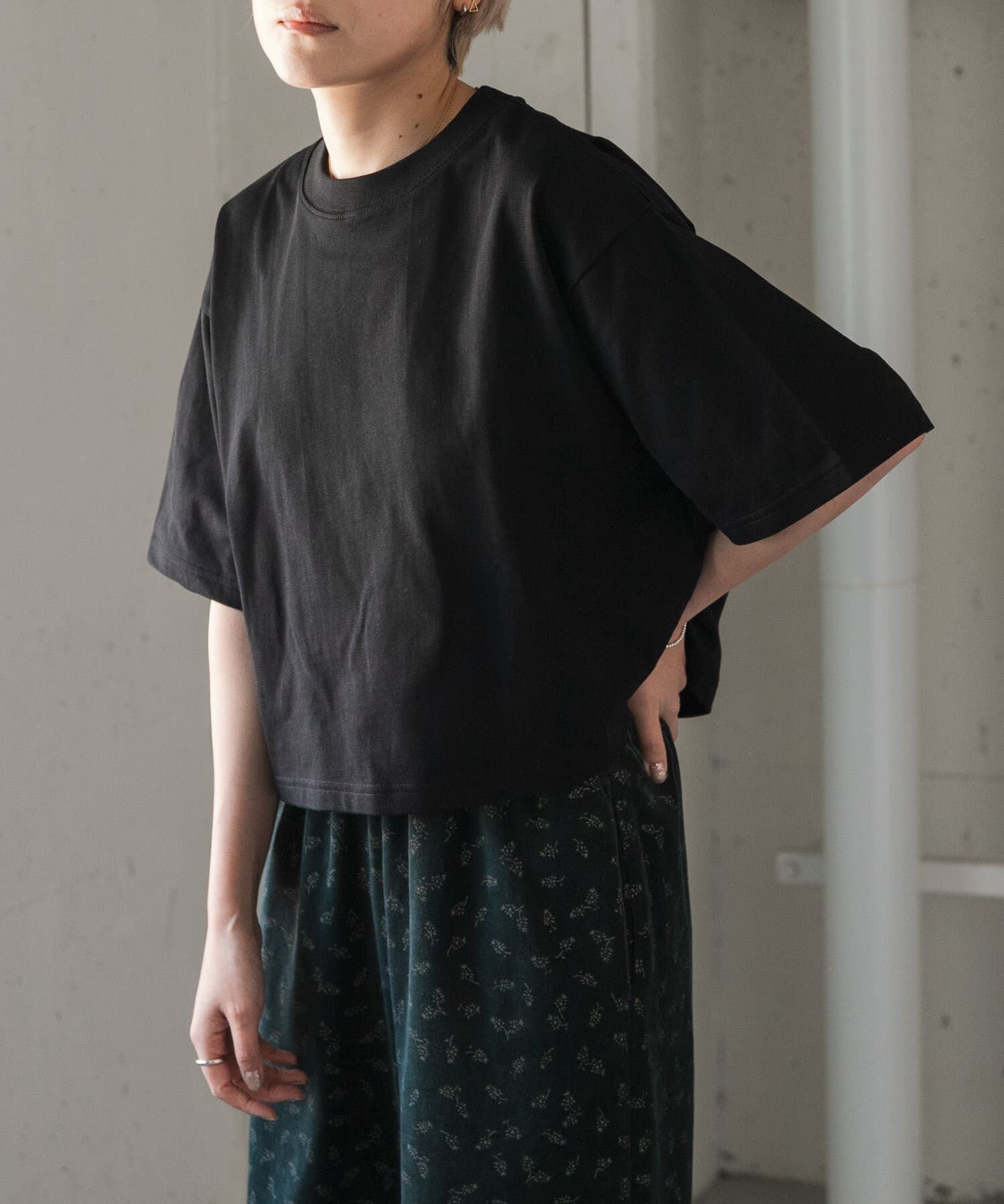 URBAN RESEARCH DOORS「FORK&SPOON　ショルダータックTシャツ」|Tシャツ・カットソー|