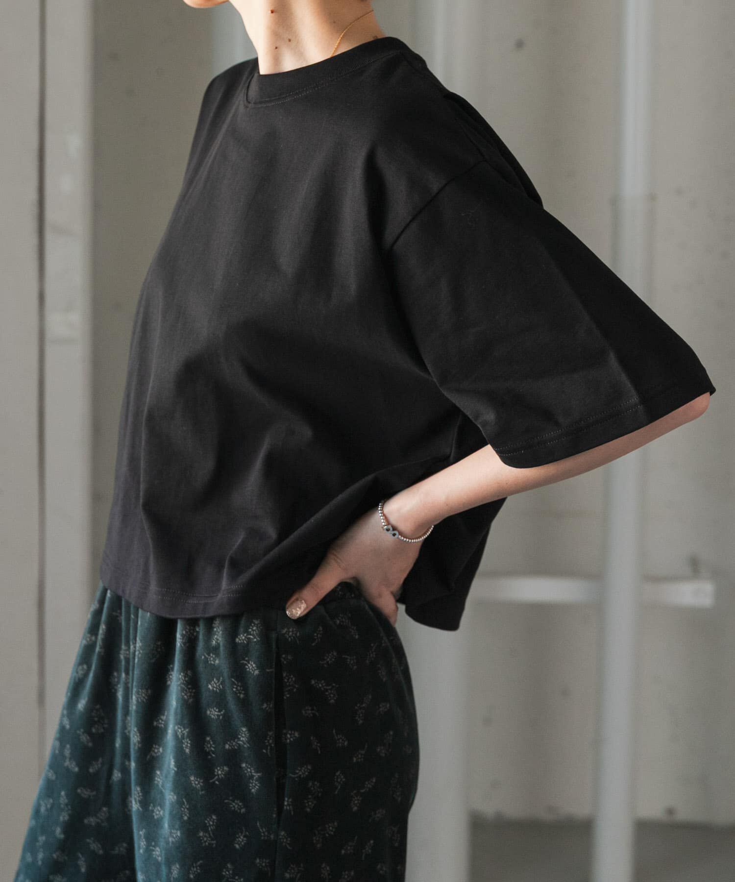 URBAN RESEARCH DOORS「FORK&SPOON　ショルダータックTシャツ」|Tシャツ・カットソー|