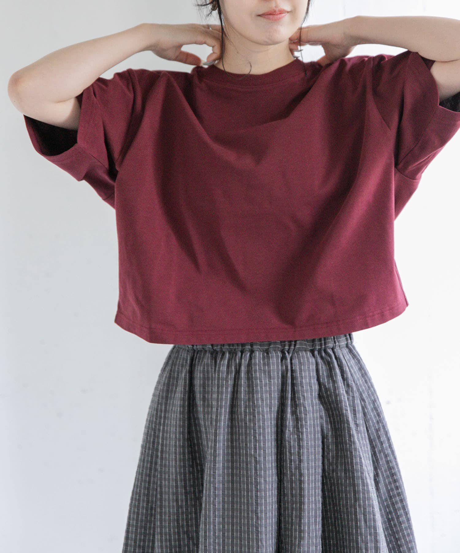 URBAN RESEARCH DOORS「FORK&SPOON　ショルダータックTシャツ」|Tシャツ・カットソー|