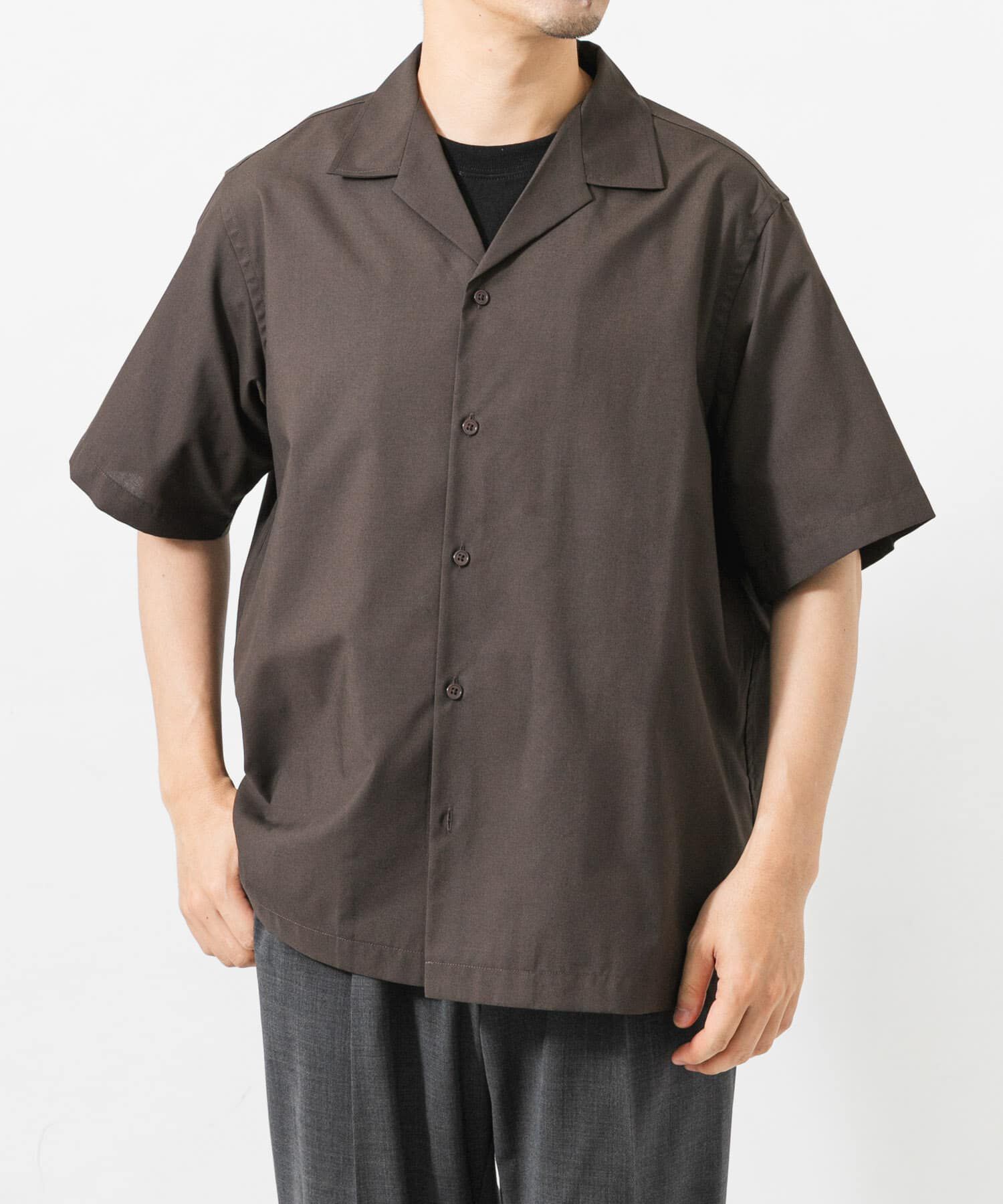 URBAN RESEARCH「TECH BLEND RAYON OPEN COLLAR SHIRTS」|シャツ・ブラウス|