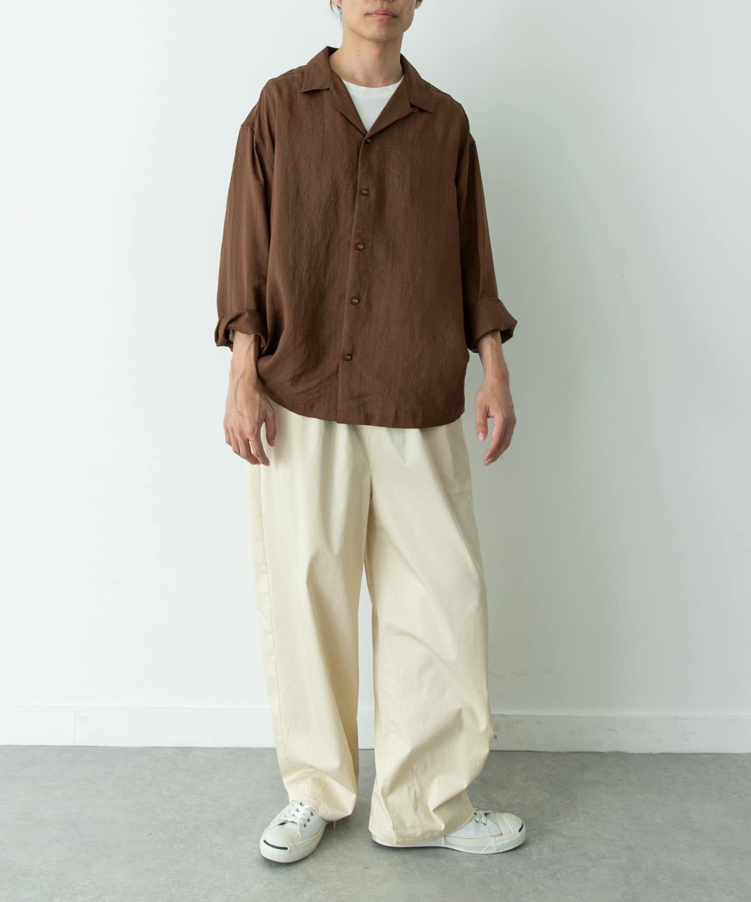 Sonny Label 「レーヨン混ストライプオープンカラーシャツ」|シャツ・ブラウス|