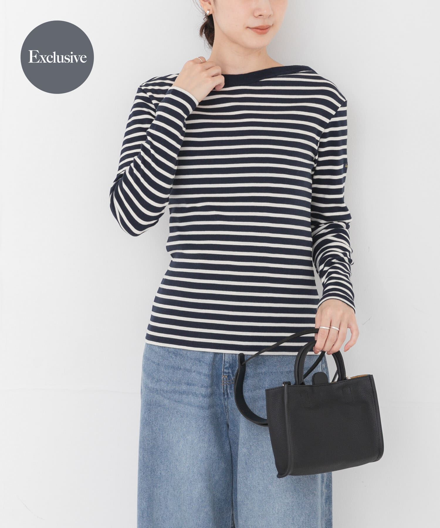 URBAN RESEARCH「『別注』LE MINOR&times;URBAN RESEARCH　ボーダーカットソー」|Tシャツ・カットソー|ブルー系その他