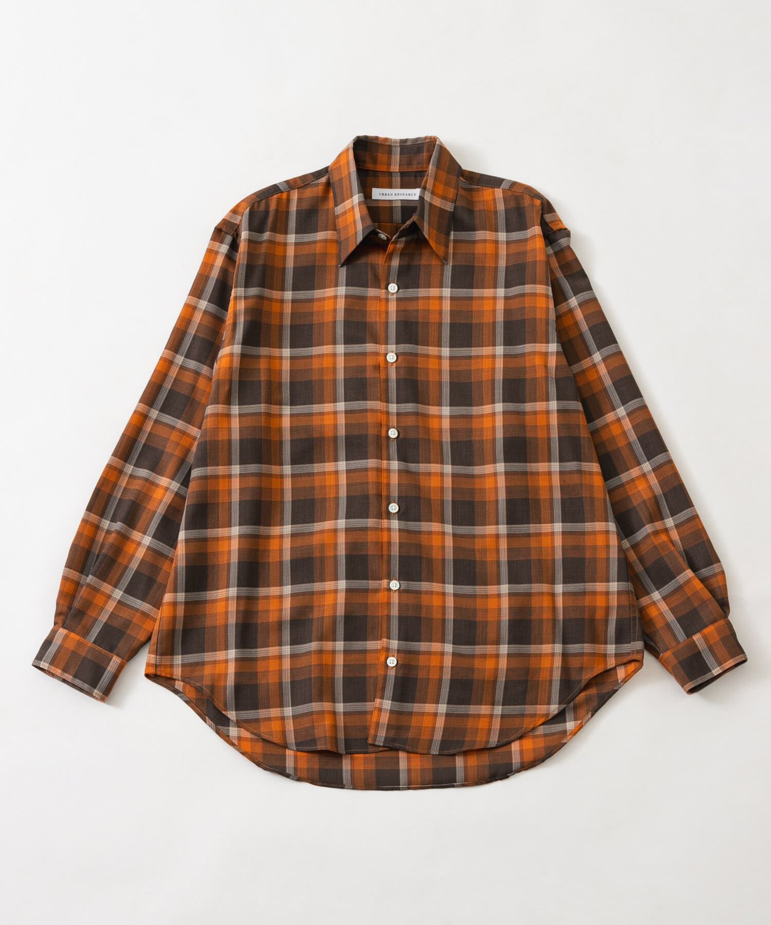 URBAN RESEARCH「WASHABLE WOOL REG SHIRTS」|シャツ・ブラウス|チェック