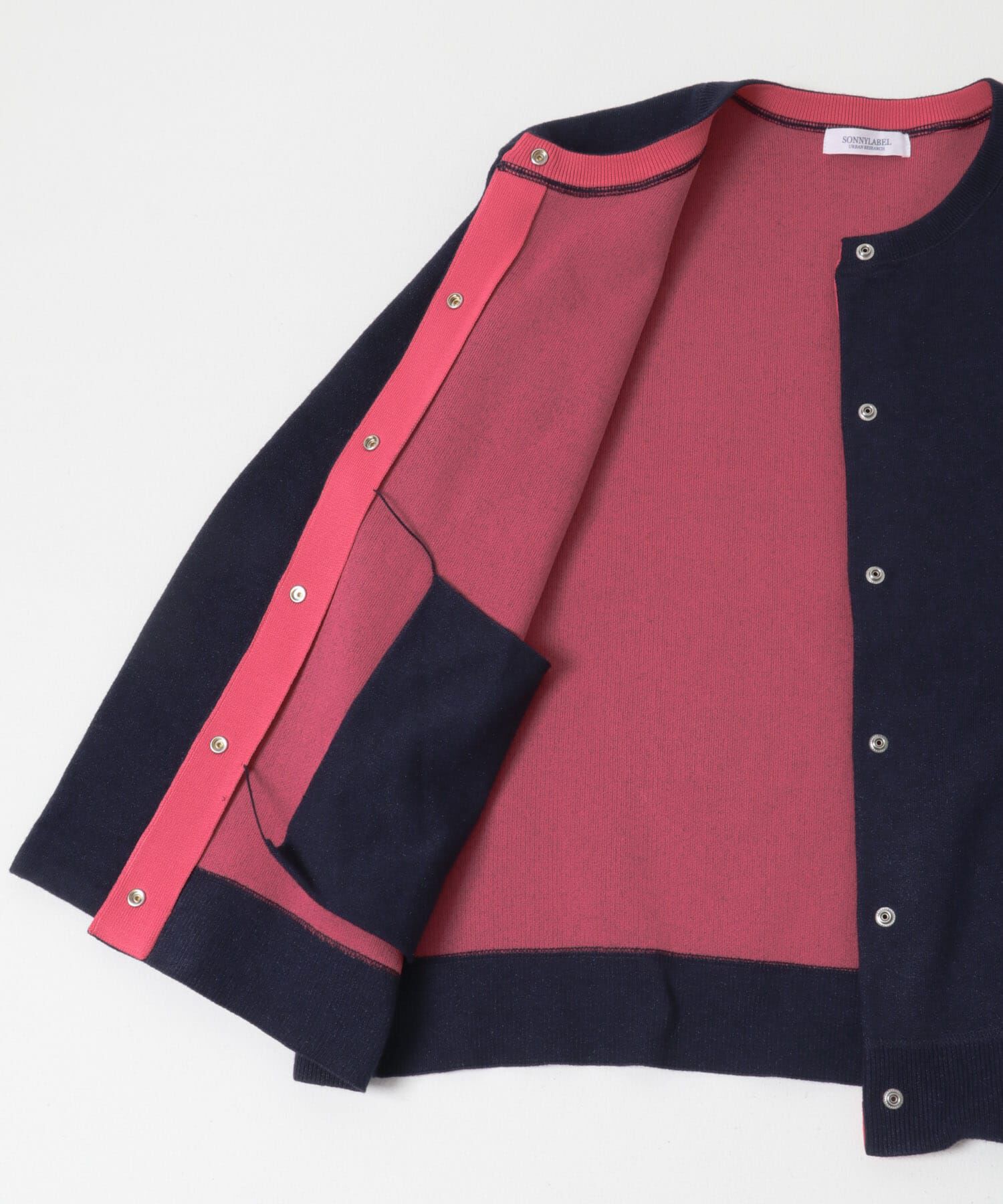 Sonny Label 「ダブルフェイスバイカラーカーディガン」|カーディガン|