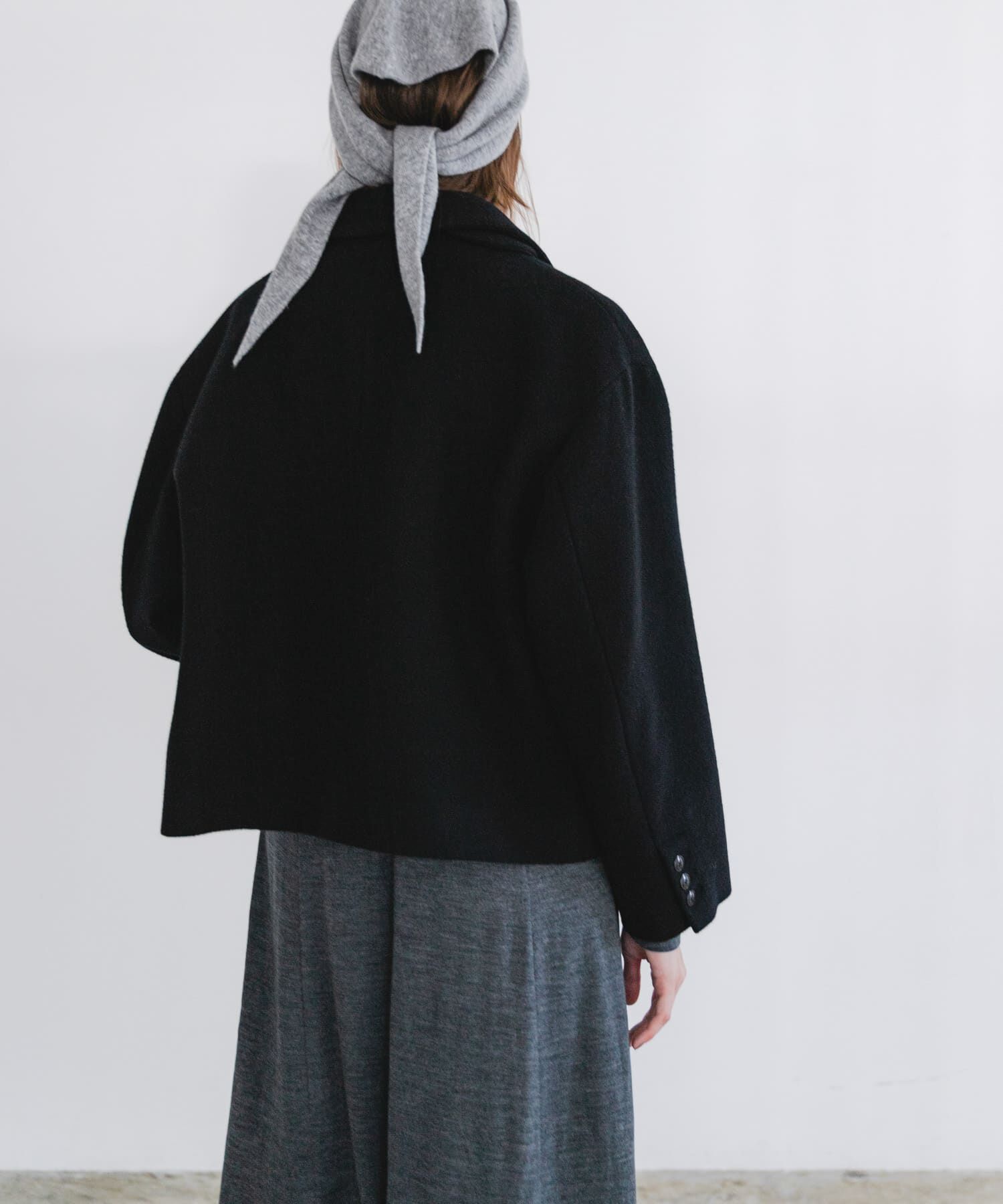 URBAN RESEARCH「ウールモッサショートコート」|ノーカラーコート|