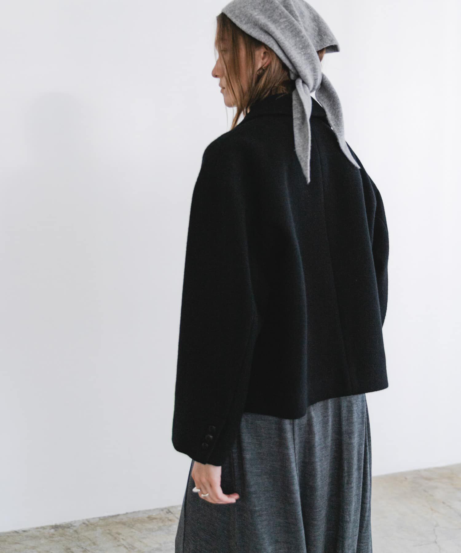 URBAN RESEARCH「ウールモッサショートコート」|ノーカラーコート|