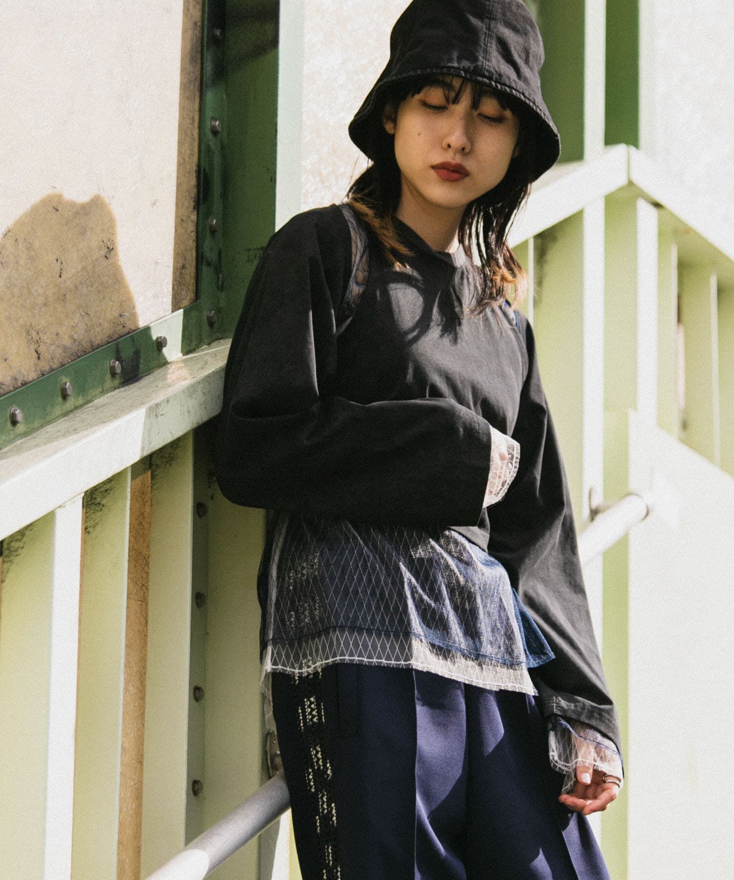  「2WAYバックリボンカットソー」|Tシャツ・カットソー|