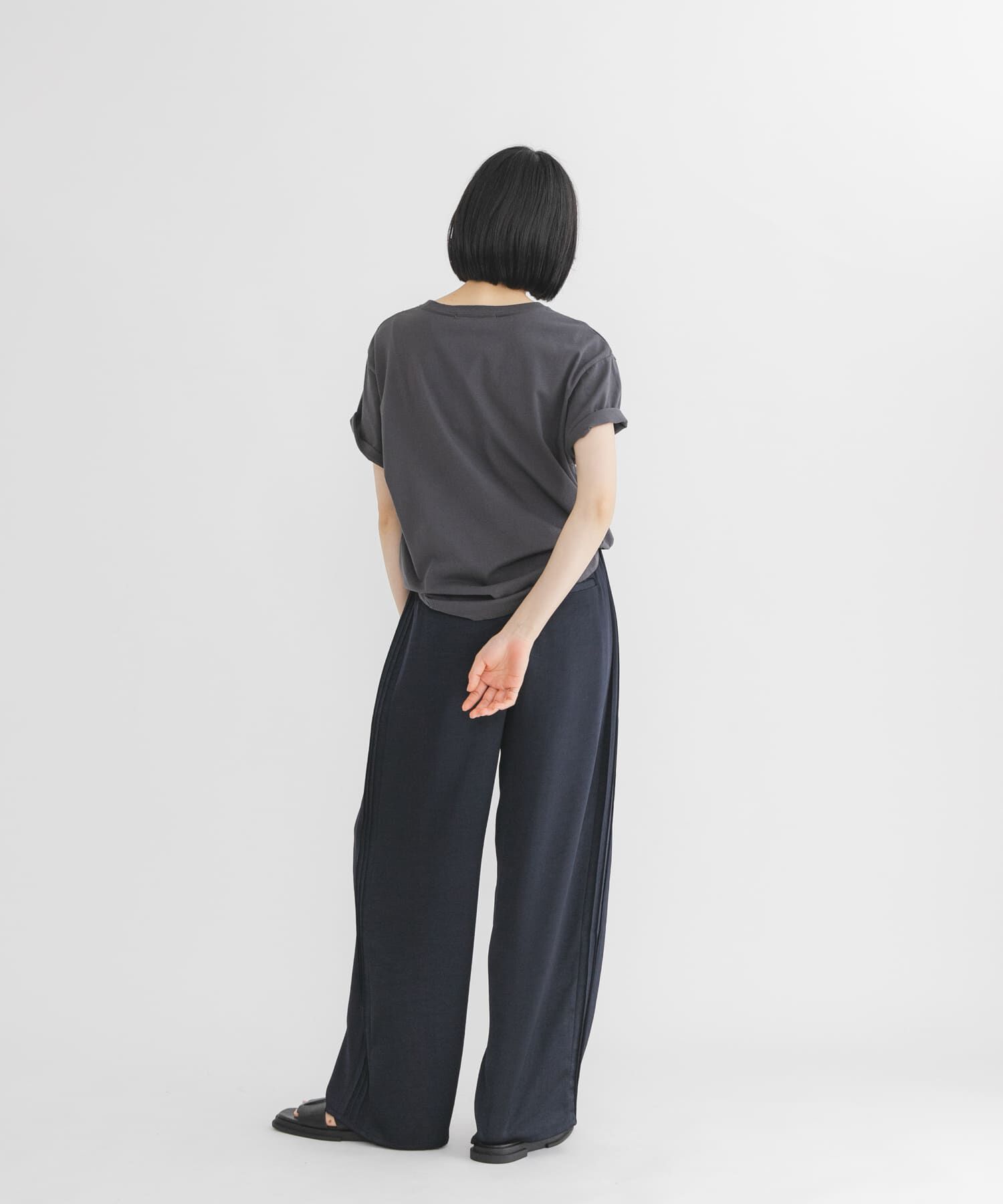  「タックラインイージーサテンパンツ」|その他|