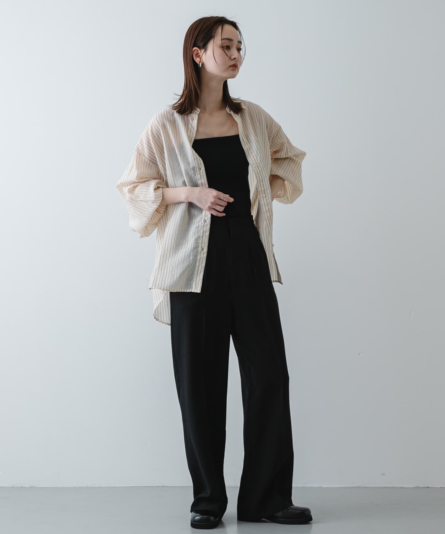 SENSE OF PLACE by URBAN RESEARCH「『UR TECH DRYLUXE』リネンライクワイドパンツ」|その他|