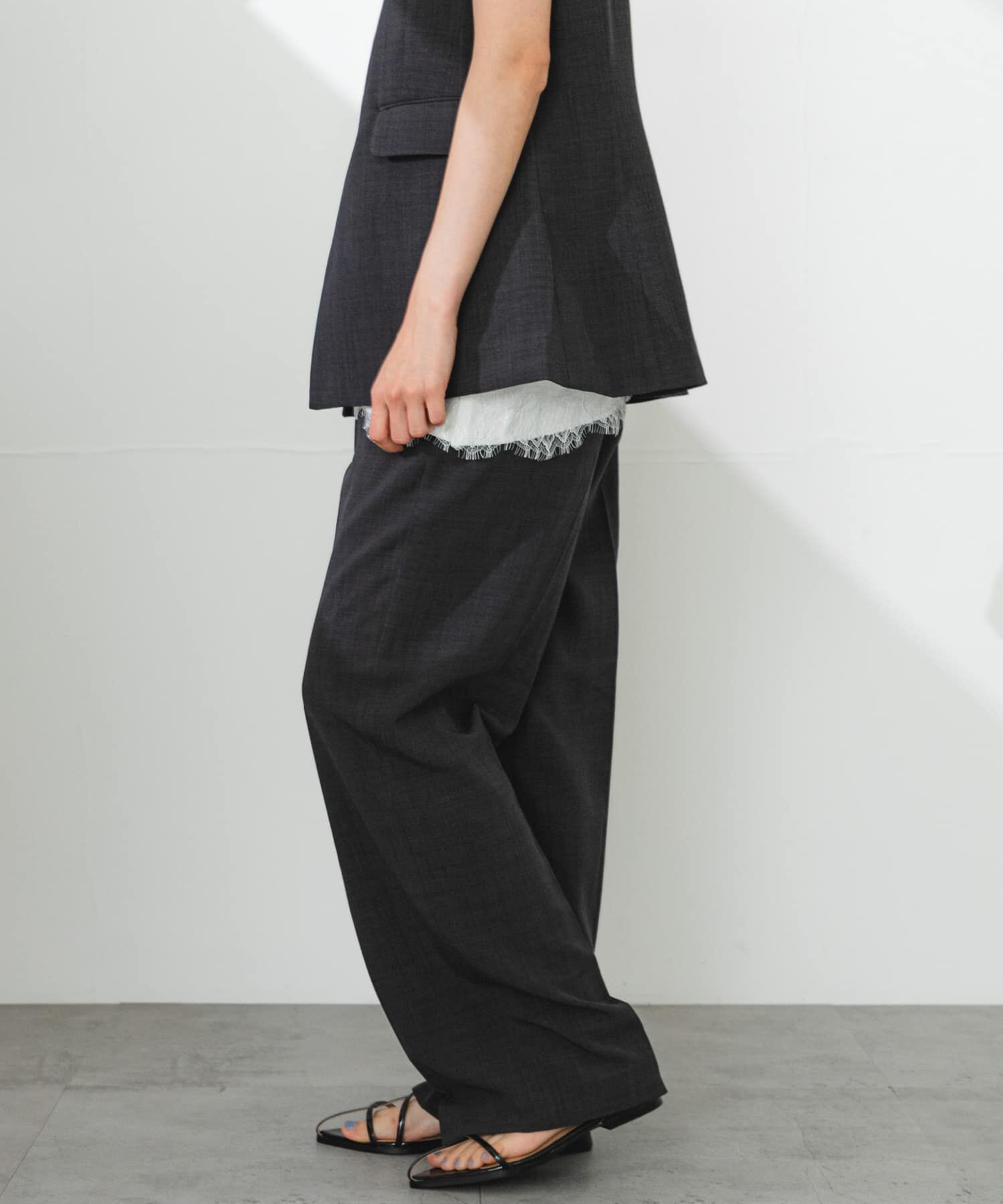 SENSE OF PLACE by URBAN RESEARCH「『UR TECH DRYLUXE』リネンライクワイドパンツ」|その他|