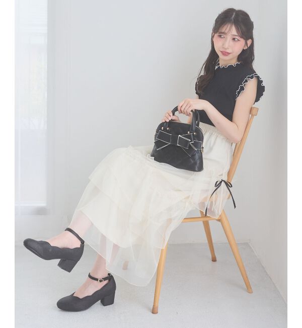 MAJESTICLEGON「ふかふかスカラップパンプス」|パンプス|