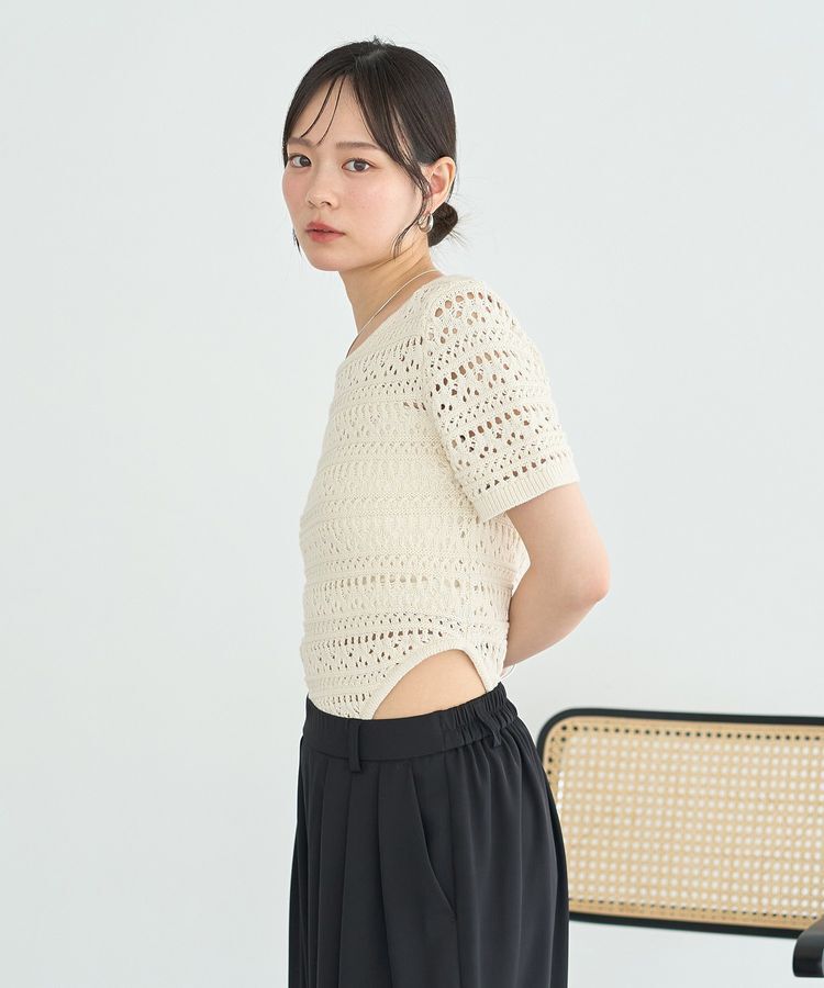 earth music&ecology「クロエシェボディニットスーツ」|ニット・セーター|