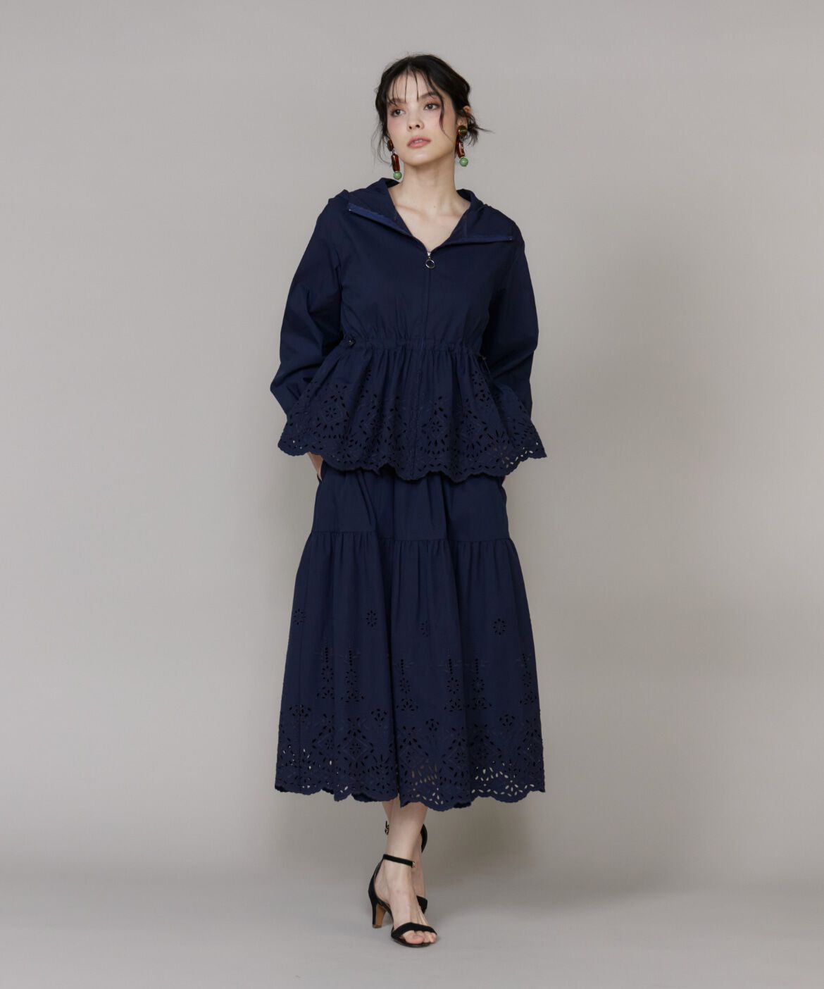 Maglie le cassetto「《M Maglie le cassetto》ラッシュガードレースブルゾン《UVカット・撥水加工》」|その他|
