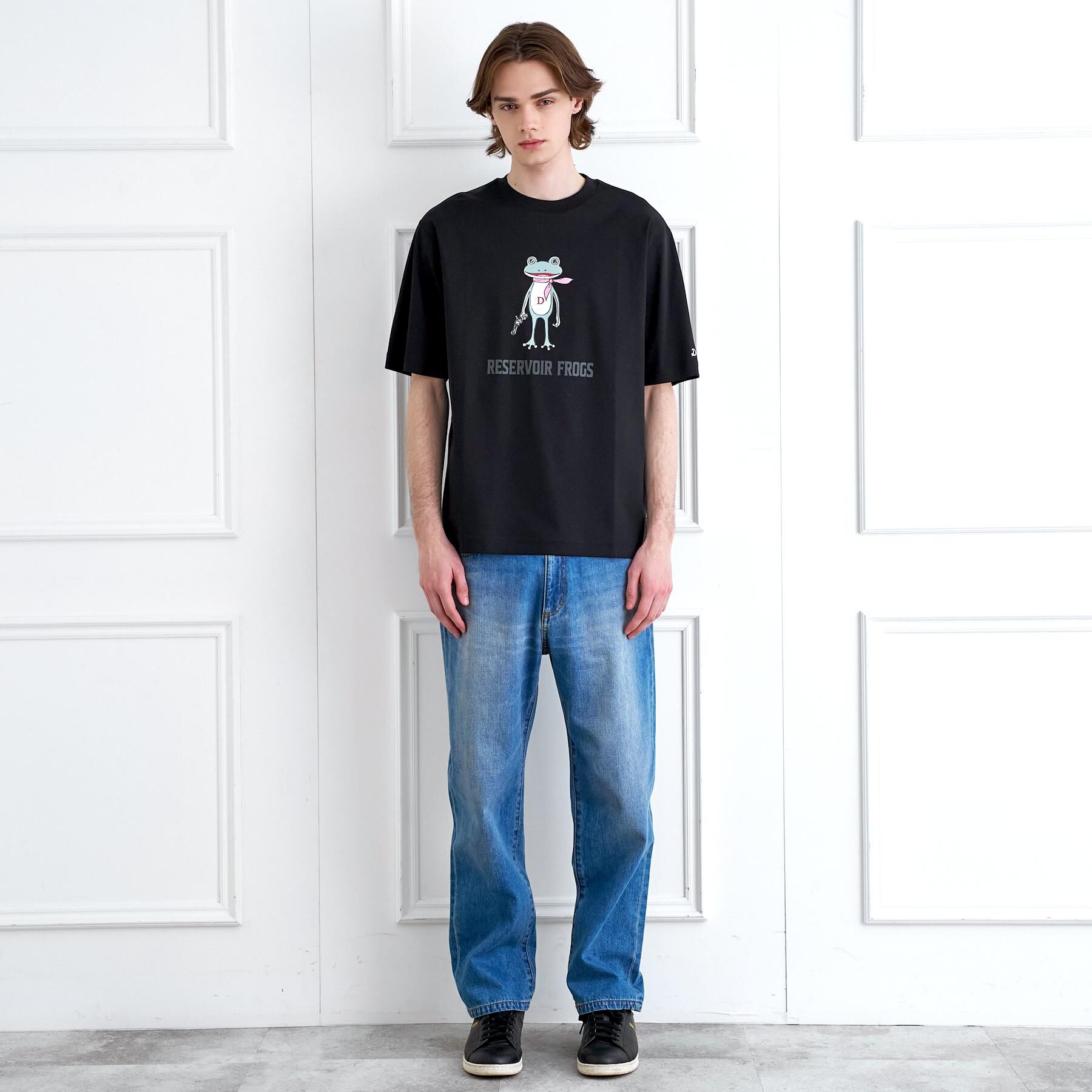 DRESSTERIOR「【接触冷感／抗菌防臭／消臭】ICE CLEAR COTTON フロッグオーバーフィットTシャツ」|Tシャツ・カットソー|