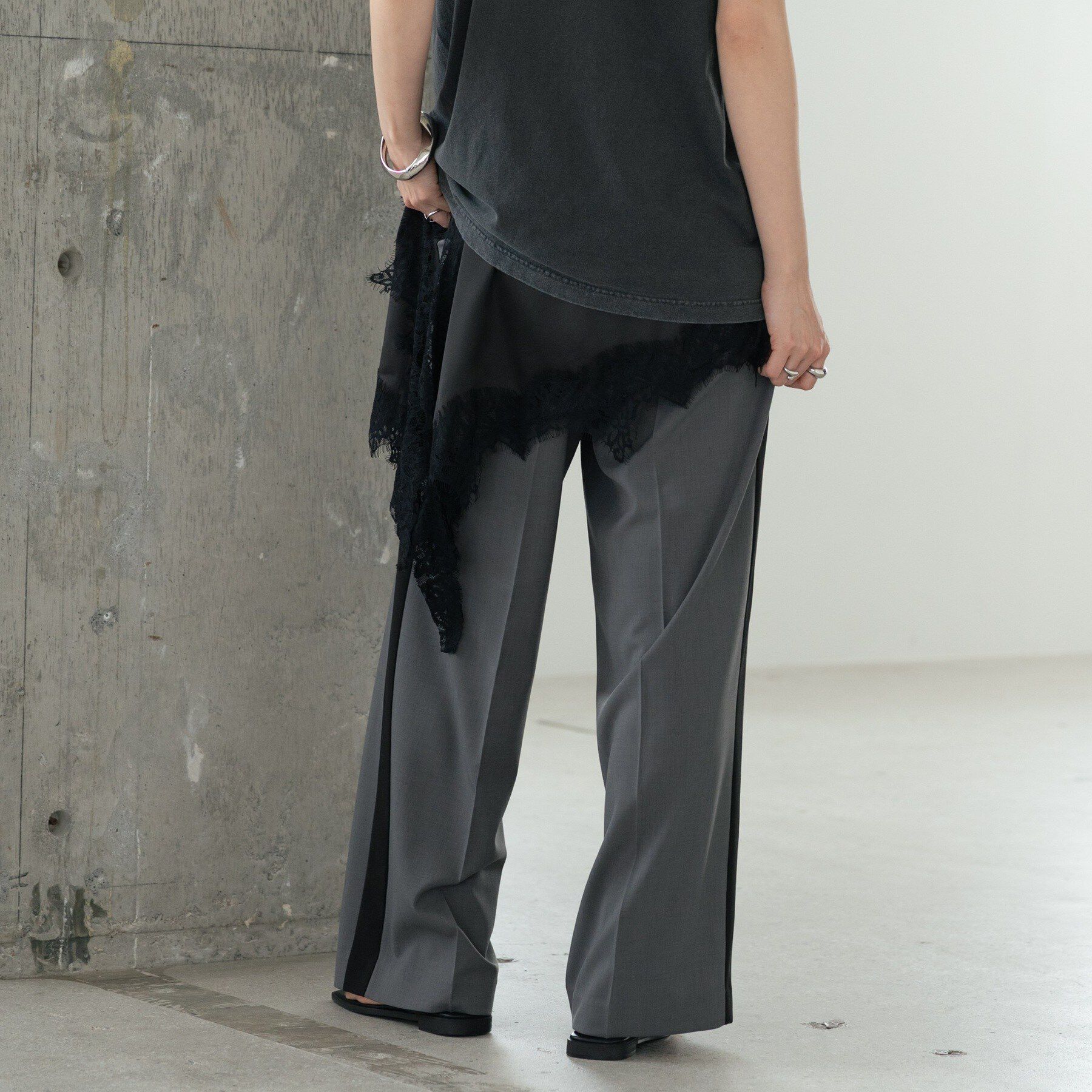GALLEST「Comfy SET UP｜イージーサイドラインワイドパンツ【セットアップ対応／通勤／カセット服／接触」|その他|