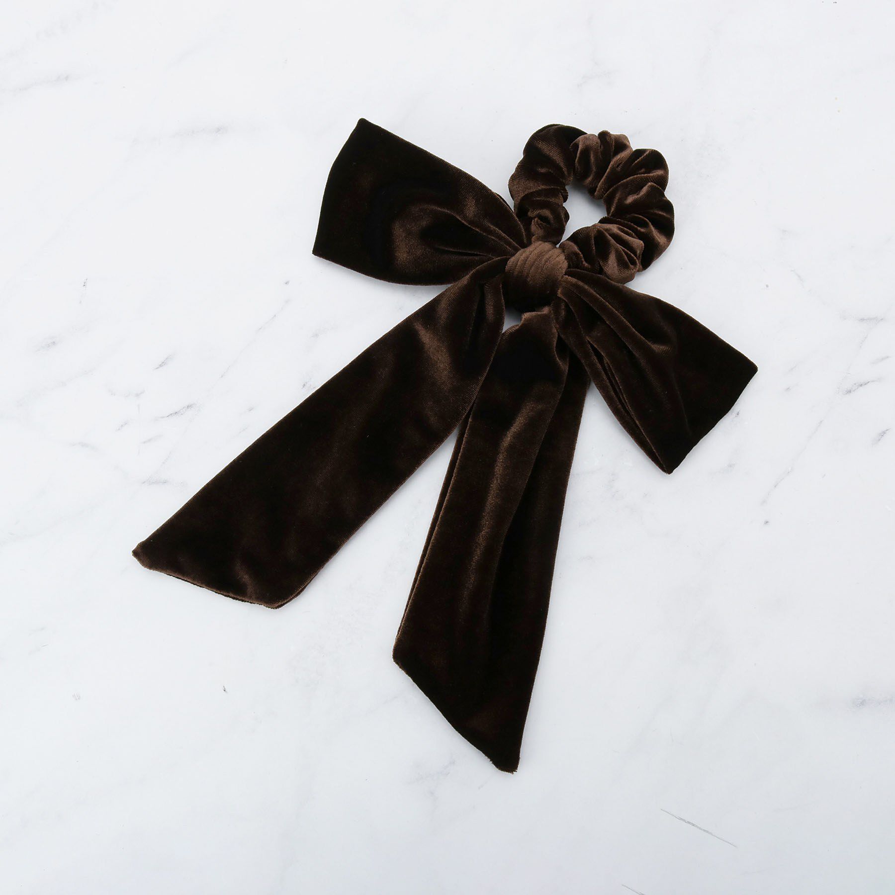 Couture broach「ベロアリボンシュシュ」|その他|ブラウン(044)