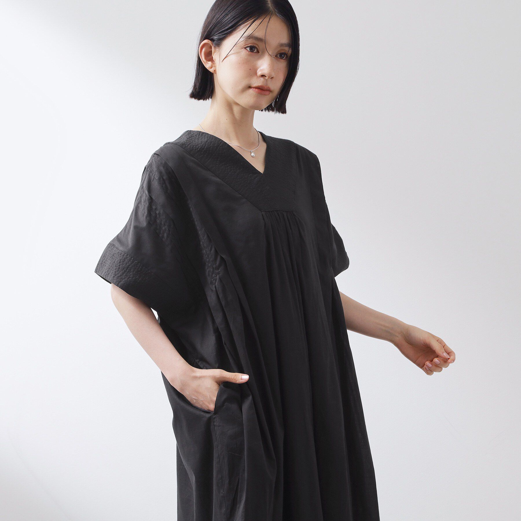 THE SHOP TK「ゆるラク カフタン風ロングワンピース」|ワンピース|