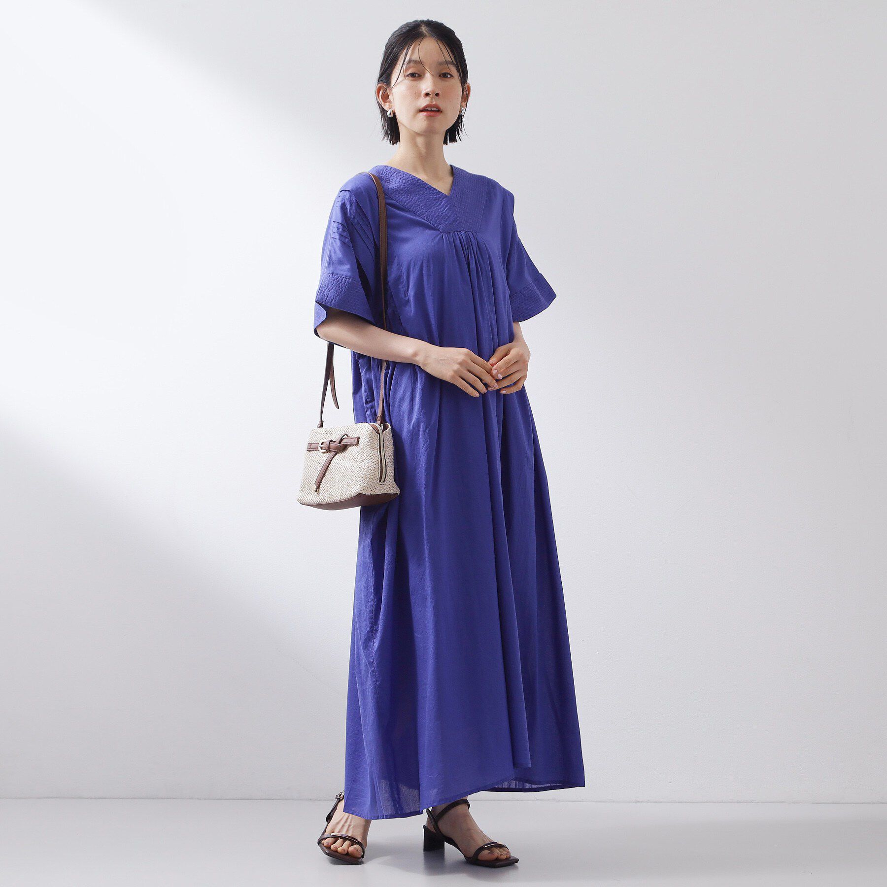 THE SHOP TK「ゆるラク カフタン風ロングワンピース」|ワンピース|