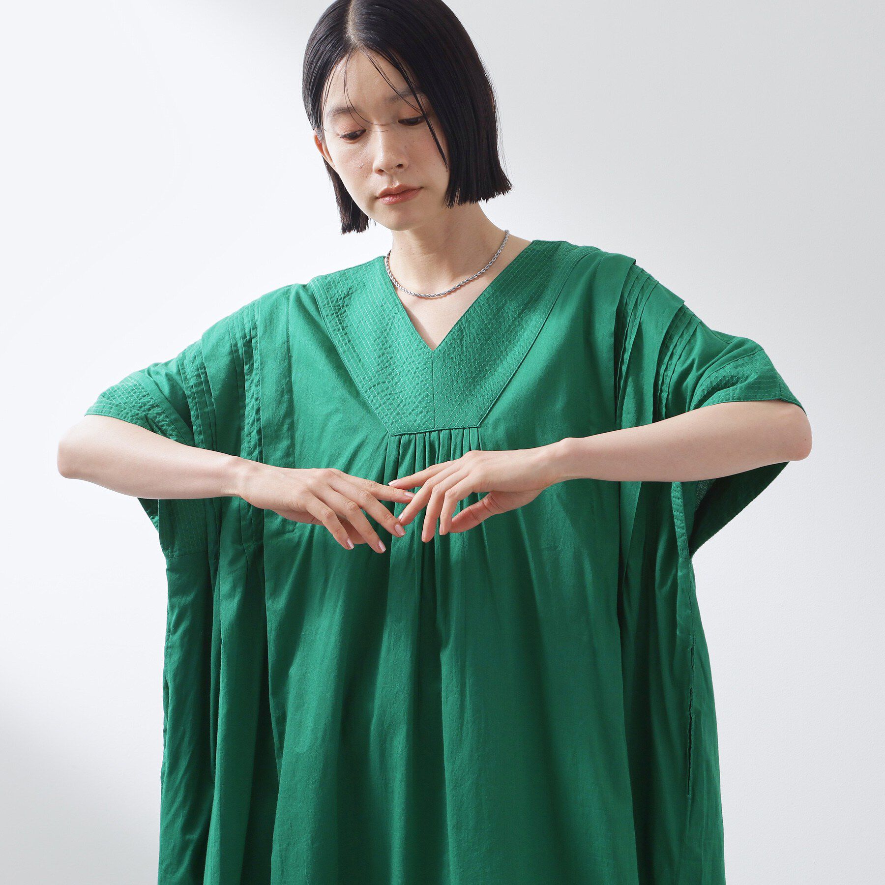 THE SHOP TK「ゆるラク カフタン風ロングワンピース」|ワンピース|