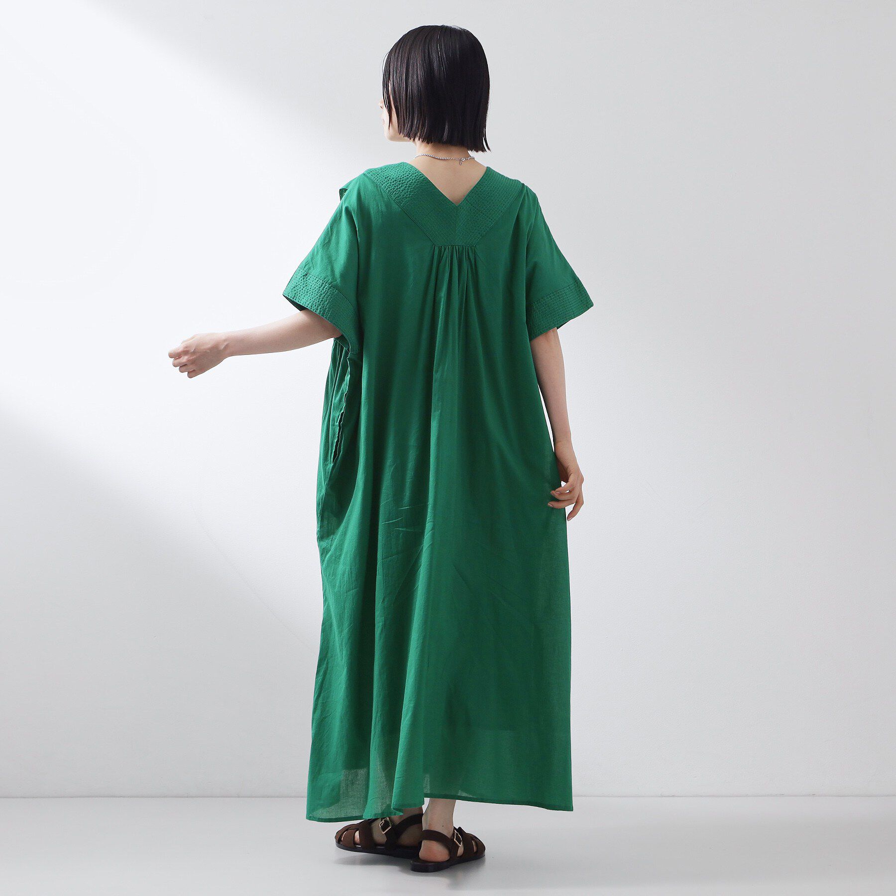 THE SHOP TK「ゆるラク カフタン風ロングワンピース」|ワンピース|