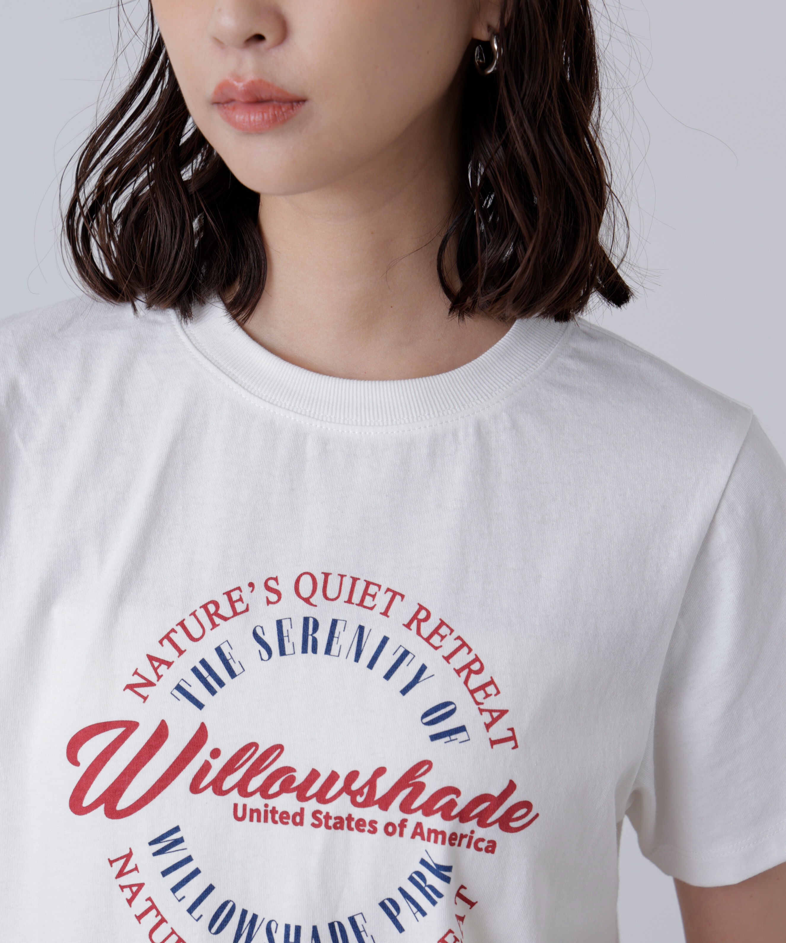  「サークルロゴプリントTシャツ」|Tシャツ・カットソー|