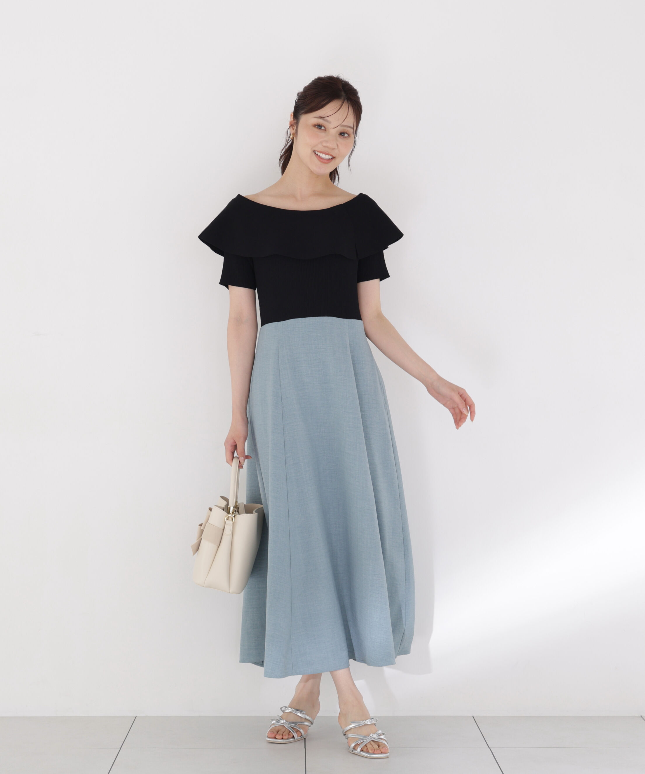 PROPORTION BODY DRESSING「ケープニットドッキングワンピース」|ワンピース|