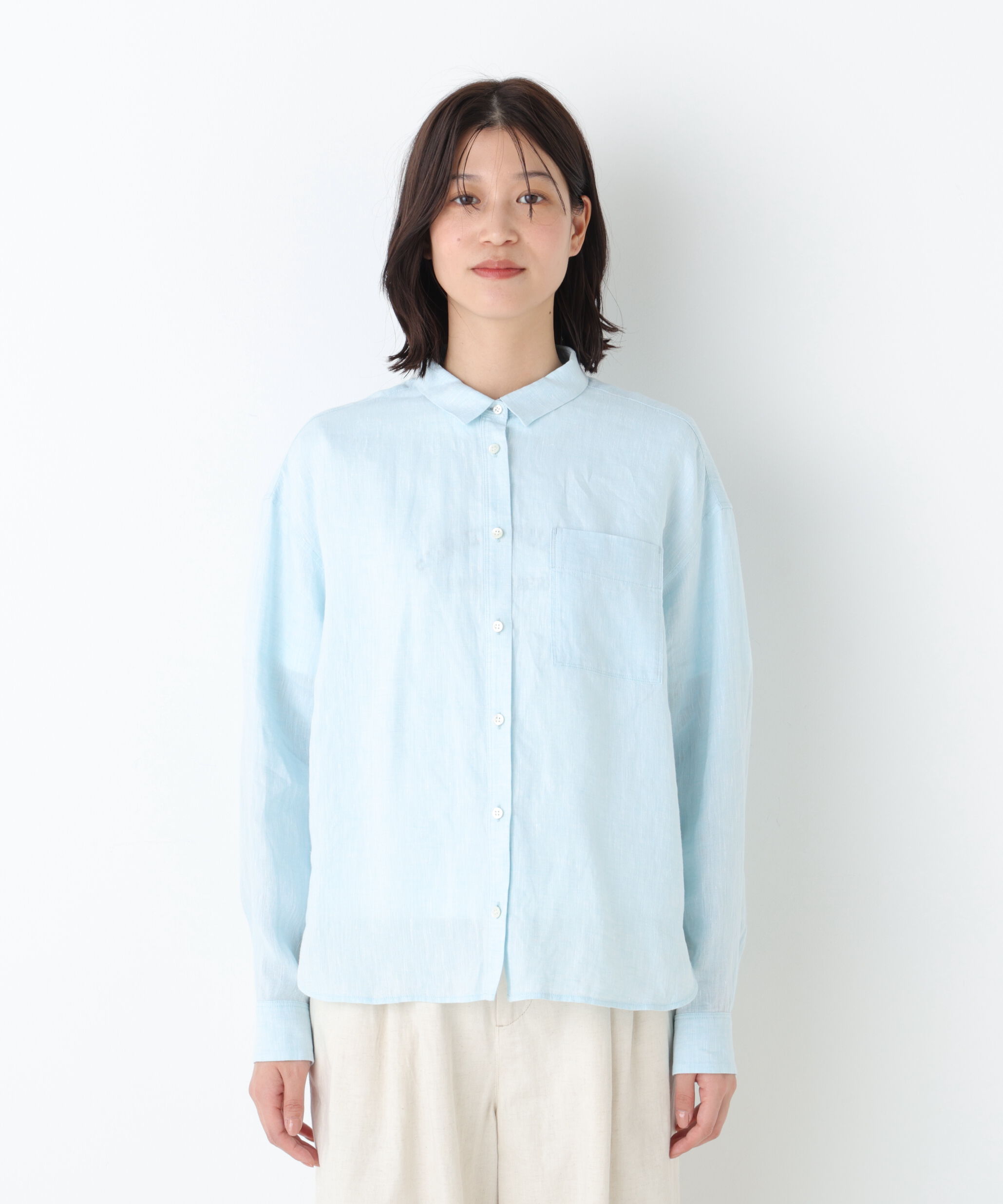  「◆《名品 / リネン100% / 洗える》 ハードマンリネンシャツ」|シャツ・ブラウス|